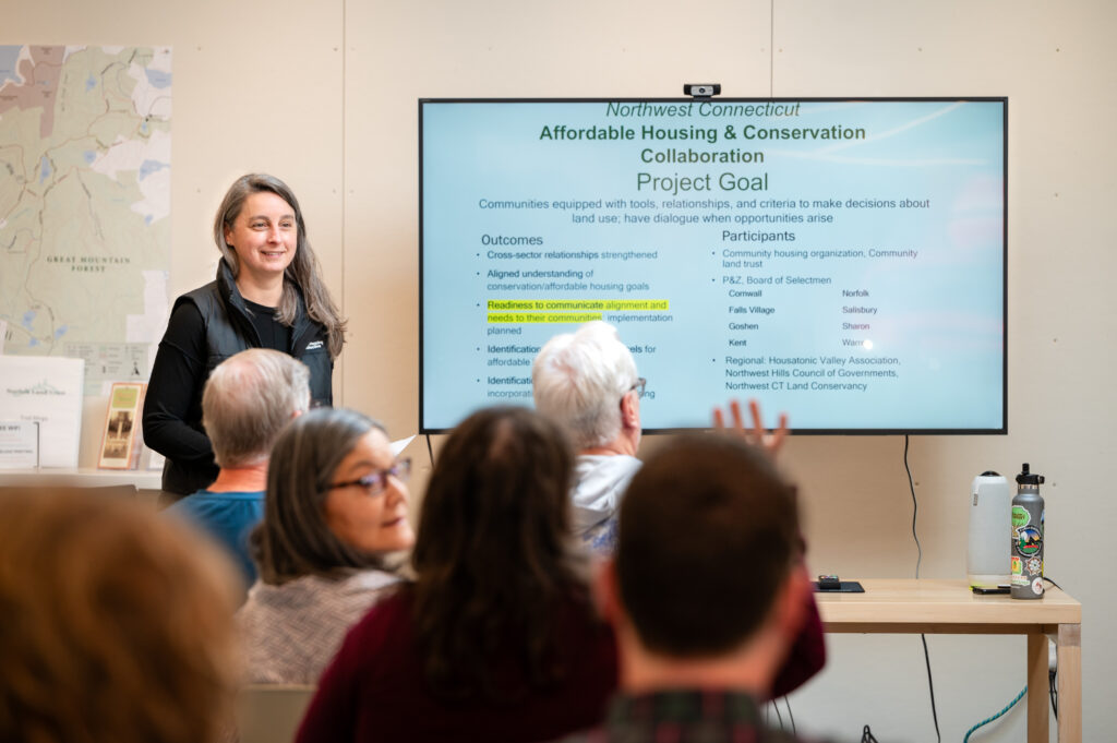 Discussion of affordable housing and conservation groups.